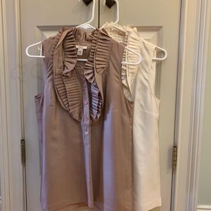 JCrew 100% silk blouses size 4 $25 total